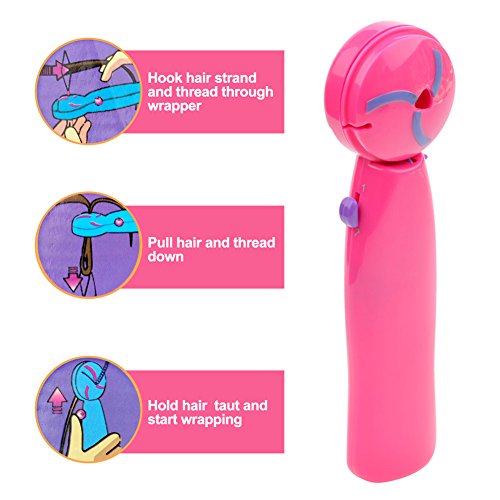 Ckeyin ® Head Braider Hair styling tools Automatically Braid Machine Hemp Flowers Hair Braider Electronic Twist Braid Maker/Hair braider Device Kit