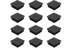 UYUYong 24PCS 40mm Tapones para Tubos Cuadrados Protectores de Piso para Patas de sillael plastico Almohadilla para Muebles Sillas Tapas para Piernas Redonda- Antideslizante