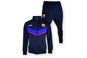FC Barcelona Survêtement Barça Iconic pour enfant sous licence Taille 10, Bleu/bordeaux, 10 ans