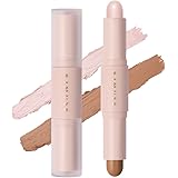 KIMUSE Stick Viso 2 in 1, Creamy Contouring & Highlight: Texture Cremosa e Premium Liscia (W01-LIGHT)