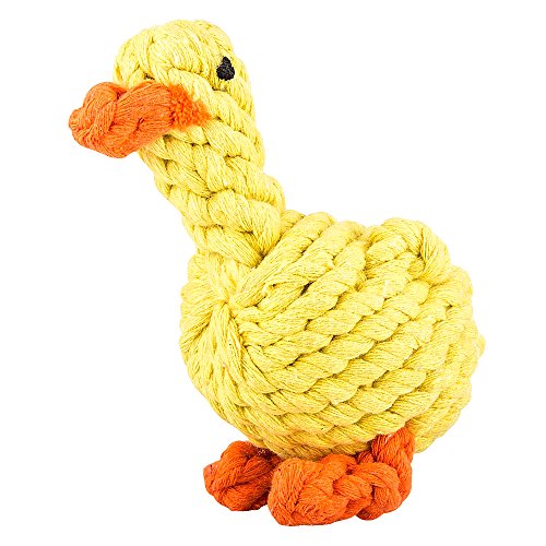 Dog-Toys-oneisall-Pet-Cotton-Chew-Rope-Toy-Dental-Teaser-Teeth-Cleanning-for-Small-Dog-Puppy-Biting-Duck