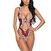 Produktbild ABsoar Negligees Damen Mode Jumpsuit Dessous Frauen Mode Lingeries Spitze Unterwäsche Nachtwäsche Nachtwäsche Siam Bodysuit Playsuit Badesuit