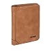 Produktbild Echt-Leder Geldbeutel, Herren Portemonnaie, Brieftasche, Geldbörse im Hochformat, Kartenfächern, Fächer für Ausweise, 2 Fächer für Scheine, Fach für Memory Card und Sim Card, Braun