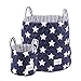 Minene Large and Small Fabric Storage Basket - Nursery, Kids, Cute, Home Blue Star
