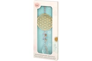 moses. Omm for You - Carillón de Viento de Cristal con Detalles Dorados (29 cm), Color Dorado