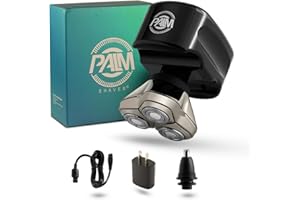 SKULL SHAVER Afeitadora Palm Head para hombres - Diseño ergonómico - Afeitadora eléctrica inalámbrica - Resistente al agua - accesorio recortador de orejas/nariz