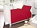 Love2Sleep DEEP RED/ BURGUNDY COT BED LUXURY EGYPTIAN COTTON COMPLETE BEDDING TODDLER SET: DUVET COVER , PILLOWCASE & FITTED SHEET
