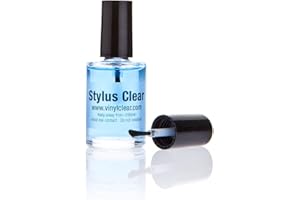 VINYL CLEAR Audiophile Vinyl Record i LP Stylus Cleaner Kit (15 ml) ze szczotką aplikatora. Oczyść i chroń rysik.