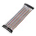 Produktbild Prochive 40x 20cm Male –Male (Mann zu Mann) Jumper Wire Kabel Steckbrücken für Breadboard /Arduino Raspberry pi
