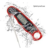 Philonext digitales Fleisch-Thermometer mit LED Hintergrundbeleuchtung für Fleisch Kochen Essen BBQ Küche Grill Wasser Süßigkeiten Zucker - 
