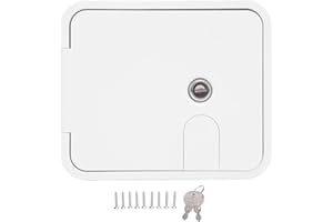 Haofy Trappe de Câble pour Camping-Car ABS 145x116mm avec Serrure Ouverture 180 Degrés Alimentation Remorque Yacht Camion Utilisation Extérieure et Maintenance Véhicule Électrique