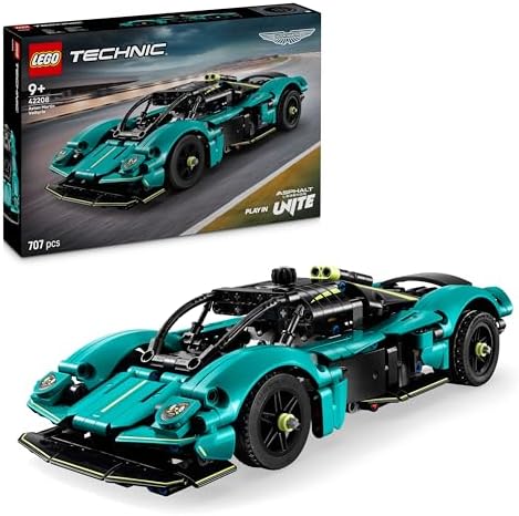 LEGO Technic Aston Martin Valkyrie - Modellino da Costruire di Auto Sportiva - Macchina Giocattolo con Motore V12 e Porte Apribili - Regalo da Collezione per Bambini e Bambine da 9 Anni in su - 42208