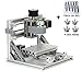 TopDirect CNC Fräsmaschine, Arbeitsbereich: 160 * 100 * 45mm, DIY CNC Router Maschine 3 Achsen Mini Holz PCB Acryl Fräsmaschine Metall Gravur Carving Maschine + 10 Stück 3.175mm CNC Fräsbits