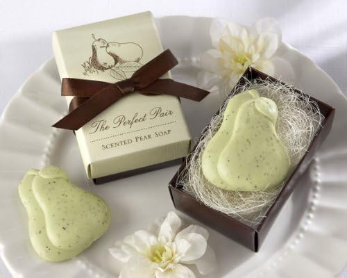 The Perfect Pair Scented Pear Soap - Baby Shower Gifts &amp; Wedding Favors (Set of 72) by CutieBeauty KA