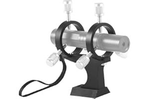 TOPIKY Staffa puntatore, lega di alluminio 5mm-38mm mirino puntatore regolabile Staffa per Celestron, Sky-watcher, Vixen Telescopio astronomico