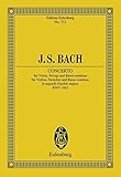Konzert E-Dur: BWV 1042. Violine, Streicher und Basso continuo. Studienpartitur. (Eulenburg Studienpartituren) by 