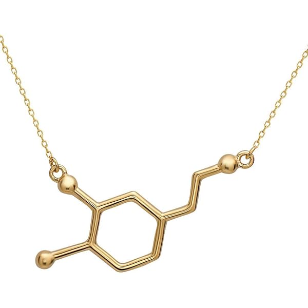 ScienceFox Anello Molecola di Serotonina in Argento Sterling 925 Chimica Biologia Fisica Scienza Università Studente