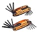 Produktbild Innensechskantschlüssel, TACKLIFE 24PCS Falten Schraubenschlüssel Set, 12PCS Metrisch: 1.27-6.5mm, 12PCS Torxschlüssel: T6-T45, Winkelschlüsselsatz und Kugelkopf -HAK3B