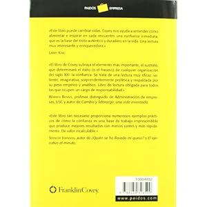 La velocidad de la confianza: El valor que lo cambia todo (Empresa)