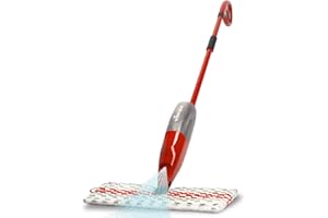 Vileda 1-2 Spraymax Sprühwischer | Bodenwischer mit Sprühfunktion & 650 ml Tank | Wischmopp | Waschbarer Mikrofaserbezug, entfernt über 99 % Bakterien - Für Hartböden, Fliesen, Laminat & Parkett