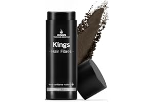 KINGS THE HAIR COMPANY Kings Hair Fibres (Pack of 1 MEDIUM BROWN) | Hair Powder for Thinning Hair 27.5g Bottle | Makes Thin Hair Look Thicker in Seconds | Hair Loss Concealer For Women & Men