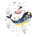 Produktbild Niedlichen Cartoon Sea World Muster Kinder Wand Nightstool Aufkleber Dekor Kunst Aufkleber Schlafzimmer Dekoration DIY Poster Aufkleber LDCRE
