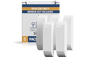 SECURITY SENSOR SPACERS Magnet Riser Compatible with Ring - New* Improved Adhesive DIY Magnet Side Sensor Spacer for Ring Security System, Sensor and Magnet (not Included) (5, 1/2 Inch)