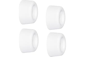 WAGNER Stoper do drzwi ściennych VULKANO MINI 4-częściowy zestaw - średnica Ø 20 x 10 mm, odbojniki z wysokiej jakości pełnej gumy, biały, do wkręcania - 15501104