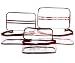 LadyBugBag Set of 3 Clear Transparent PVC Multipurpose Utility Makeup Pouch Cosmetic Bags - LBB10099 RS.275.00