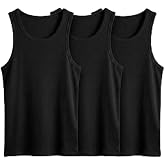 Erkek%100 Pamuklu Basic Fitilli Sporcu Atlet 3'lu Set Siyah