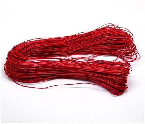 80 Metre's Red Waxed Cotton Cord String 1mm Craft Bulk Stringing Jewellery (Crafts - Jewellery Making Beads - Fashion Charms - Jewelry Accessories - Jewellery Findings) D1