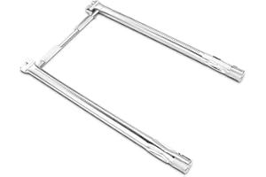 VNIERXFUL 69785 - Bruciatore per barbecue Weber Spirit 200 serie, Spirit E210 S210 E220 S220, Spirit II 200, serie 200, bruciatore a gas in acciaio inox, con bottoni anteriori), in acciaio inox 304