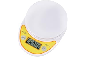 Szaerfa Kitchen LCD Postal Digital Scales Food Diet Electronic Weight 5kg/1g (Yellow)