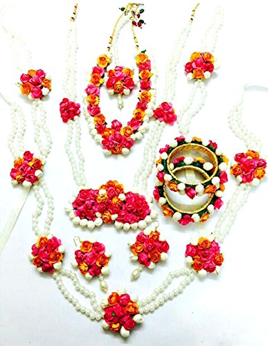 Floret Jewellery Mogra Pearl Pink Orange
