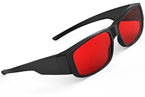 Bloomoak Gafas Fit Over con 99% de Bloqueo de Luz Azul - Sobre Gafas de Prescripción y Lectura, Antirreflectantes para un Mejor Sueño, Pantallas