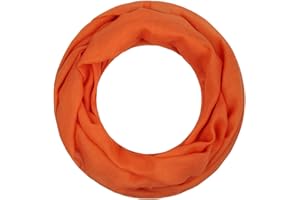 Majea Loop Alice schmaler Damen-Schal Loop Frühlingsschal Schlauchschal Rundschal Tuch uni unisex unifarben einfarbig Halstuch