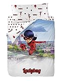 capa de edredom ladybug Modelo Reversible; colores Intensos muy duraderos