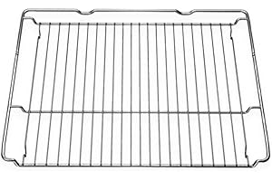 DL SERVICE Griglia per forno Forno Compatibile con Bosch, Neff Z11CR10X0, 45,5x37,5 cm rivestimento antiaderente, Adatta alle cotture con temperature alte in Acciaio Inox