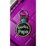 Schlüsselanhänger, Taschenbaumler, Kunstleder, Bester Papa