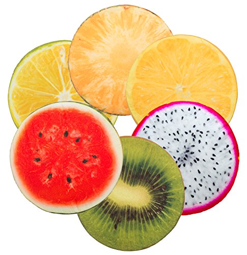 Round Seat Cushion Decorative Fruit Slice Fruit Round Design