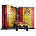 Produktbild Flagge Spanien 1, Weltkarte, Designfolie Sticker Skin Aufkleber Schutzfolie mit Farbenfrohem Design für Playstation 4 CUH 1200