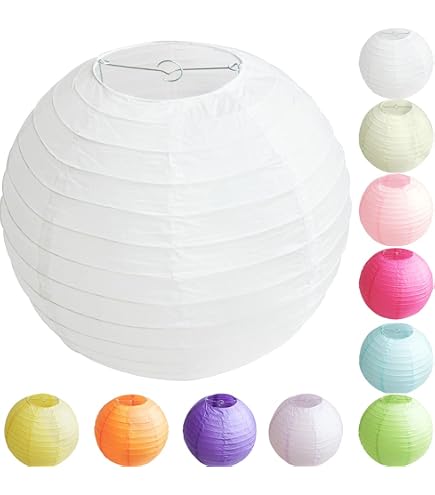 35cm Plum Blossom Paper Lantern – Round Oriental Chinese Style Lamp Shade For Restaurant, Wedding, Party, Home Decor