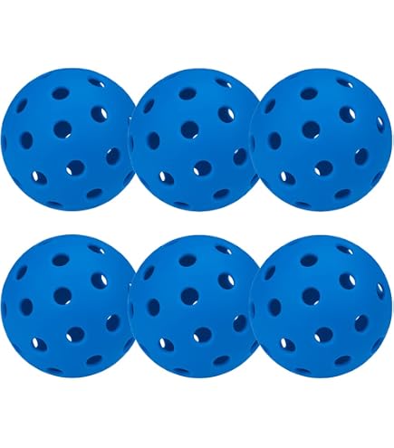 Balles De Pickleball Extérieur - Lot De 6 Avec 40 Trous - Durables Et Rebond USAPA - KOFULL