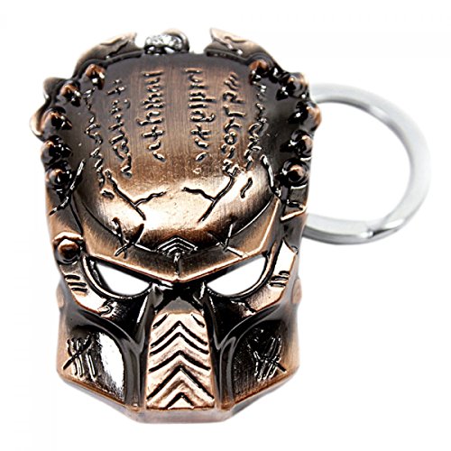 Preisvergleich Produktbild Schlüsselanhänger Kopf Predator Massiv Metall Kupfer Alien AVP