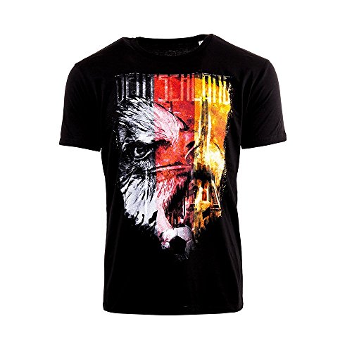 Deutschland EM 2016 Fanshirt – Herren Crew-Neck T-Shirt – Paris 16, 3XL, schwarz
