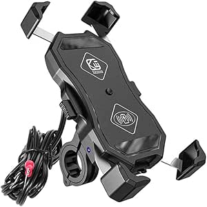 IPOTCH 1Set 15w qi Drahtlose Ladegerät Bike Telefon Halterung Telefon Halter für Auto Motorrad Fahrrad Handy Halterung ausrüstung Outdoor Getriebe w/Kabel