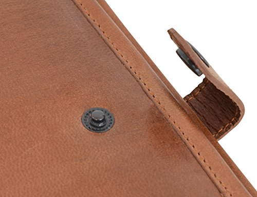 Hülle Apple MacBook Air 13″ Gusti Leder “Damon“ Ledertasche Echtleder MacBook-Air Tasche 13 Zoll Business-Bag 13 inch Notebooktasche Lederetui Braun MacAir13-1-29-1 - 7