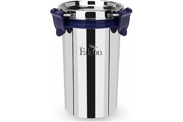 PDDFALCON EcoNxt Stainless Steel Tumbler/Glass Set with All-Steel Lid, Extra Clamp,Zero Plastic Contact,100% Leakproof BIS Certified, Jindal Seal & Made in India Ideal for Office, Gym, Travel (300ml)