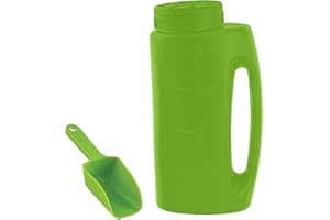BBBABESLK Esparcidor De Fertilizantes De Mano - Esparcidor Manual De 2 Litros | Esparcidor De Sal Eficiente Esparcidor De Césped Y Jardín Esparcidor De Fertilizante Para Césped Regadera De Mano Botella De Ferti
