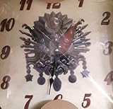 Wanduhr Uhr Motiv Osmanli Tugra Schwarz Rund 38 cm Q Modern Neu